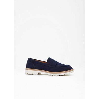 bonprix Chunky Loafer mit Profilsohle blau 41 bonprix Chunky Loafer mit Profilsohle blau 41