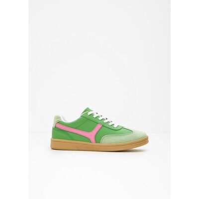 bonprix Sneaker im Retrolook grün 42 bonprix Sneaker im Retrolook grün 42