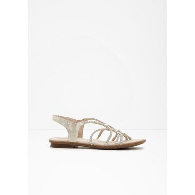 bonprix Rieker Komfort-Riemchensandalen mit Glitzer beige 39 bonprix Rieker Komfort-Riemchensandalen mit Glitzer beige 39