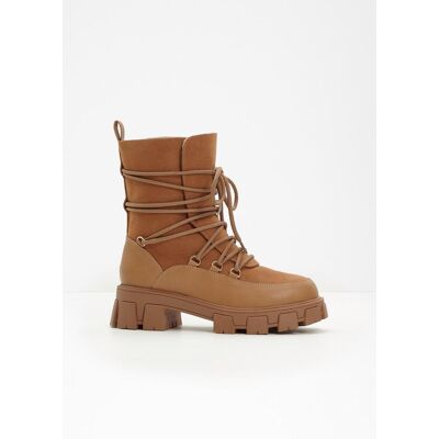 bonprix Gefütterte Schnürboots braun 40 bonprix Gefütterte Schnürboots braun 40