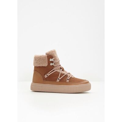 bonprix Gefütterte Schnürboots braun 38 bonprix Gefütterte Schnürboots braun 38