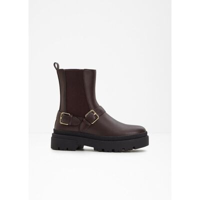 bonprix Chelsea-Boots mit Schnallen braun 39 bonprix Chelsea-Boots mit Schnallen braun 39
