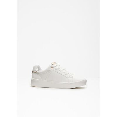 bonprix Sneaker mit gepolsterter Innensohle weiß 38 bonprix Sneaker mit gepolsterter Innensohle weiß 38