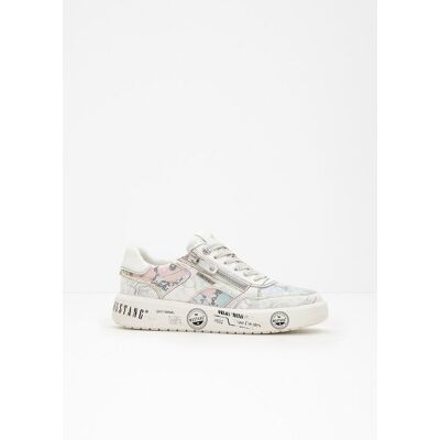 bonprix Mustang Sneaker mit Reißverschluss silber 41 bonprix Mustang Sneaker mit Reißverschluss silber 41