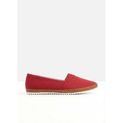 bonprix Slipper aus Baumwoll-Canvas rot 40 bonprix Slipper aus Baumwoll-Canvas rot 40