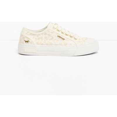 bonprix Mustang Sneaker mit Animal-Details weiß 36 bonprix Mustang Sneaker mit Animal-Details weiß 36