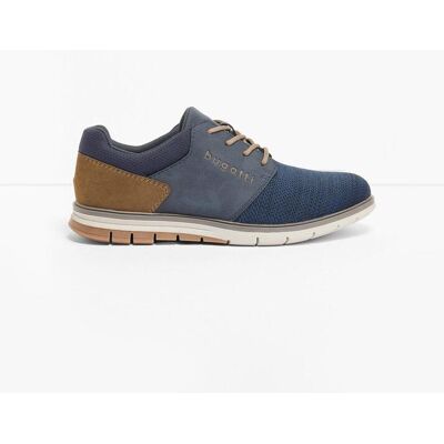 bonprix Bugatti Schnürschuhe mit Profilsohle blau 45 bonprix Bugatti Schnürschuhe mit Profilsohle blau 45