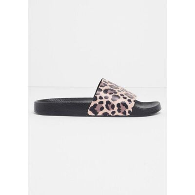bonprix Pantoletten im Animal-Look beige 42 bonprix Pantoletten im Animal-Look beige 42