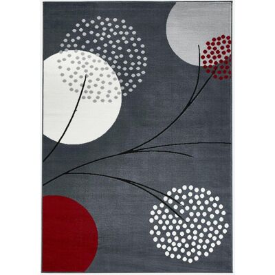 bonprix Teppich mit stilisierten Blüten grau 5 (160/230 cm) bonprix Teppich mit stilisierten Blüten grau 5 (160/230 cm)