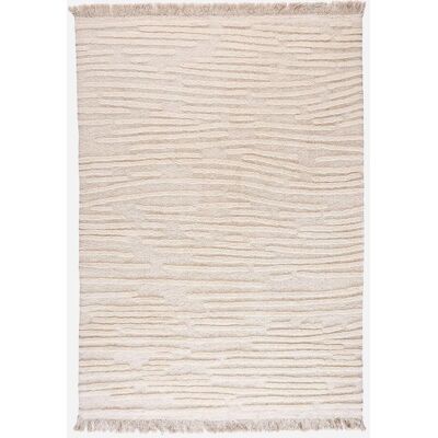 bonprix Woll Teppich mit Hoch-Tiefstruktur und Fransen beige 4 (120/180 cm) bonprix Woll Teppich mit Hoch-Tiefstruktur und Fransen beige 4 (120/180 cm)