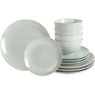 bonprix Geschirr-Set (12-tlg. Set) grau bonprix Geschirr-Set (12-tlg. Set) grau