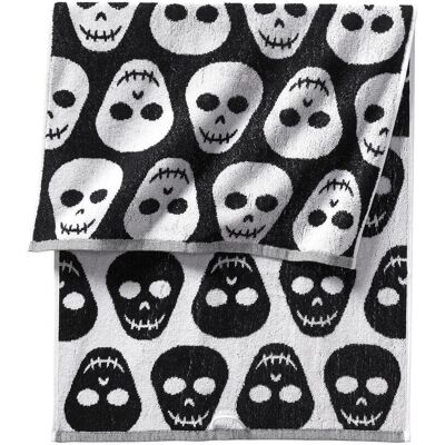 bonprix Handtuch mit Totenkopf Muster schwarz 2 (2er Pack Handtuch 50/100 cm) bonprix Handtuch mit Totenkopf Muster schwarz 2 (2er Pack Handtuch 50/100 cm)