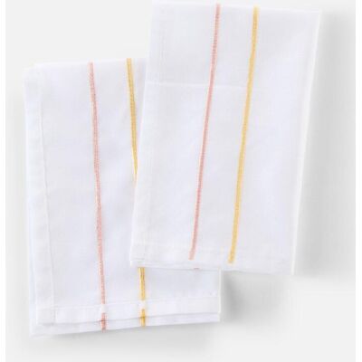 bonprix Stoffservietten mit gestickten Streifen (2er Pack) rosa bonprix Stoffservietten mit gestickten Streifen (2er Pack) rosa