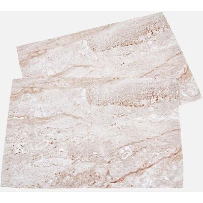 bonprix Tischset mit Marmor Druck (2er Pack) beige 0 (LxB 45/30 cm) bonprix Tischset mit Marmor Druck (2er Pack) beige 0 (LxB 45/30 cm)
