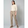 alba moda Hose aus Lederimitat sand 40