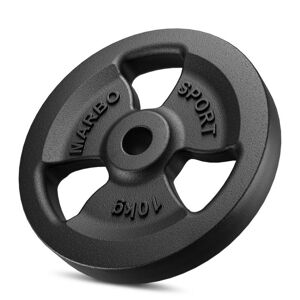 Tri-Grip Hantelscheibe Guss 10 kg mit ø31 mm Bohrung MW-O10-kier - Marbo Sport