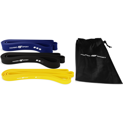 Marbo Sport Widerstandsbänder Set - 3 Widerstandsstufen - Widerstandsbänder Marbo Sport Widerstandsbänder Set - 3 Widerstandsstufen - Widerstandsbänder