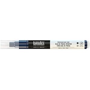 Liquitex 4620320 Professional Paint Marker, Acrylmarker mit hochpigmentierte Acrylfarbe auf Wasserbasis für den Innenbereich & Außenbereich, feine Spitze Preußischblau Farbton Liquitex 4620320 Professional Paint Marker, Acrylmarker mit hochpigmentierte Acrylfarbe auf Wasserbasis für den Innenbereich & Außenbereich, feine Spitze Preußischblau Farbton