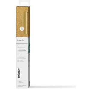Cricut Glitzer, zum Aufbügeln, 30 x 48 cm (Gold) Cricut Glitzer, zum Aufbügeln, 30 x 48 cm (Gold)