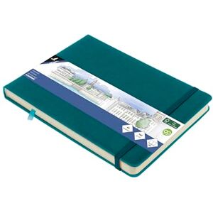 Kangaro Skizzenbuch A5 landscape Dark Turquoise PU Hardcover 80 Blatt 140 Gramm cremefarbenes Papier mit Gummiband und Band Kangaro Skizzenbuch A5 landscape Dark Turquoise PU Hardcover 80 Blatt 140 Gramm cremefarbenes Papier mit Gummiband und Band