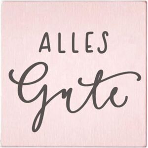 May and Berry Holzstempel Alles Gute, 45x45mm, Rosa May and Berry Holzstempel Alles Gute, 45x45mm, Rosa