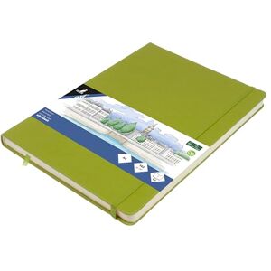 Kangaro Skizzenbuch A4 Lime Green PU Hardcover 80 Blatt 140 Gramm cremefarbenes Papier mit Gummiband und Band Kangaro Skizzenbuch A4 Lime Green PU Hardcover 80 Blatt 140 Gramm cremefarbenes Papier mit Gummiband und Band