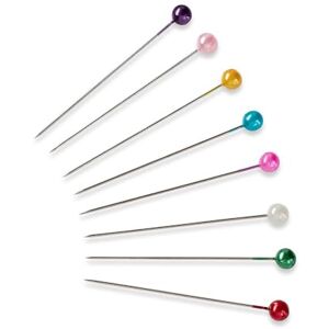 Prym 028620 Perlkopf-Stecknadeln 0,58 x 40 mm bunt Sortiert, Kunststoffdose Prym 028620 Perlkopf-Stecknadeln 0,58 x 40 mm bunt Sortiert, Kunststoffdose