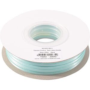 Creative Satinband 3mmx100m Aqua Blau, Schleifenband, Dekoband, Bänder zum Basteln, Stoffbänder für Hochzeit, Taufe Und Geburtstagsgeschenke Creative Satinband 3mmx100m Aqua Blau, Schleifenband, Dekoband, Bänder zum Basteln, Stoffbänder für Hochzeit, Taufe Und Geburtstagsgeschenke