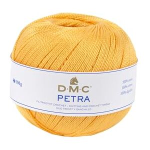 DMC Petra Garn, 100% Baumwolle, gelb, Größe 3 DMC Petra Garn, 100% Baumwolle, gelb, Größe 3