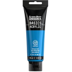 Liquitex 1046341 Basics Acrylfarbe 118ml Metallic Blau – Künstler-Acrylfarbe, hochpigmentiert, lichtecht, mittlere Viskosität, seidenglänzend, deckend – Ideal für Leinwand, Holz & Papier Liquitex 1046341 Basics Acrylfarbe 118ml Metallic Blau – Künstler-Acrylfarbe, hochpigmentiert, lichtecht, mittlere Viskosität, seidenglänzend, deckend – Ideal für Leinwand, Holz & Papier
