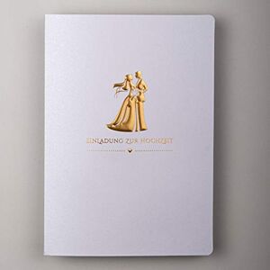 ART HOCHZEITSEINLADUNGEN SATZ 20 St. 120x170mm GOLDFOLIE GEPRÄGT MIT GEDRUCKTEN EINLAGEN UND UMSCHLÄGEN FÜR HOCHZEIT – VERGOLDETES MUSTER ART HOCHZEITSEINLADUNGEN SATZ 20 St. 120x170mm GOLDFOLIE GEPRÄGT MIT GEDRUCKTEN EINLAGEN UND UMSCHLÄGEN FÜR HOCHZEIT – VERGOLDETES MUSTER