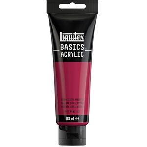 Liquitex 8870010 Basics Acrylfarbe, monopigmentierte Künstlerpigmente, lichtecht, mittlere Viskosität, Archivqualität, seidenglänzender Finish, 118ml Tube Quinacridone Magenta Liquitex 8870010 Basics Acrylfarbe, monopigmentierte Künstlerpigmente, lichtecht, mittlere Viskosität, Archivqualität, seidenglänzender Finish, 118ml Tube Quinacridone Magenta