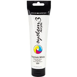 Daler Rowney Daler-Rowney System 3 Acrylfarbe, Tube, 150 ml, Titanweiß Daler Rowney Daler-Rowney System 3 Acrylfarbe, Tube, 150 ml, Titanweiß