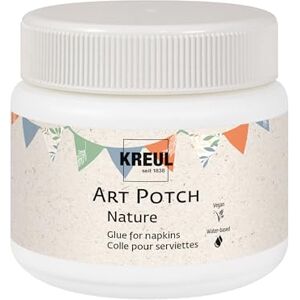 KREUL 49141 Art Potch Nature, transparent, 150 ml, Serviettentechnik- und Dekokleber auf Wasserbasis, für Holz, Keramik, Stein und Karton KREUL 49141 Art Potch Nature, transparent, 150 ml, Serviettentechnik- und Dekokleber auf Wasserbasis, für Holz, Keramik, Stein und Karton
