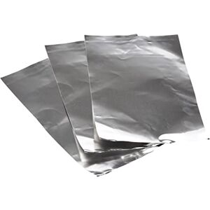 Rayher Prägefolie, Metallicfolie, dünnes Aluminium, beidseitig silber, 20 x 30 cm, Stärke 0,15 mm, Beutel 3 Bögen, zum Verzieren von Karten, zum Basteln von 3D-Dekorationen, 2707022 Rayher Prägefolie, Metallicfolie, dünnes Aluminium, beidseitig silber, 20 x 30 cm, Stärke 0,15 mm, Beutel 3 Bögen, zum Verzieren von Karten, zum Basteln von 3D-Dekorationen, 2707022