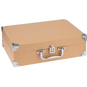GLOREX Reisekoffer, Koffer aus nachhaltiger FSC zertifizierter Pappe, ca. 35,5 x 25 x 10 cm groß, aus Pappmaché, zum Bekleben, Bemalen, für Decopatch oder Serviettentechnik GLOREX Reisekoffer, Koffer aus nachhaltiger FSC zertifizierter Pappe, ca. 35,5 x 25 x 10 cm groß, aus Pappmaché, zum Bekleben, Bemalen, für Decopatch oder Serviettentechnik
