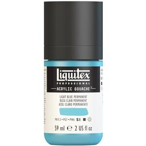 Liquitex 2059770 Professional Acryl Gouache Hellblau Permanent , 59ml Flasche, matt Acrylfarbe mit Gouache Eigenschaften, Hochdeckend, Wasserfest & Lichtecht Liquitex 2059770 Professional Acryl Gouache Hellblau Permanent , 59ml Flasche, matt Acrylfarbe mit Gouache Eigenschaften, Hochdeckend, Wasserfest & Lichtecht