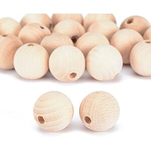 Creative Unbehandelte Holzperlen, ø 30 mm, 20 Stück, Runde Perlen zum Basteln von DIY handgefertigte Dekorationen Schmuck Handwerk, Holz Creative Unbehandelte Holzperlen, ø 30 mm, 20 Stück, Runde Perlen zum Basteln von DIY handgefertigte Dekorationen Schmuck Handwerk, Holz