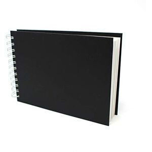 ARTWAY Studio Spiralgebundenes A5-Skizzenbuch Querformat 96 Seiten/48 Blätter aus 170 gsm Papier Schwarzes Skizzenbuch mit festem Einband, Schwarz ARTWAY Studio Spiralgebundenes A5-Skizzenbuch Querformat 96 Seiten/48 Blätter aus 170 gsm Papier Schwarzes Skizzenbuch mit festem Einband, Schwarz