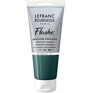 Lefranc Bourgeois 300650 Flashe Acrylfarbe & Vinylfarbe, hochpigmentiert, elastisch, lichtecht, alterungsbeständig, matt, für den Innen- & Außenbereich, 80ml Tube Smaragdgrün Farbton Lefranc Bourgeois 300650 Flashe Acrylfarbe & Vinylfarbe, hochpigmentiert, elastisch, lichtecht, alterungsbeständig, matt, für den Innen- & Außenbereich, 80ml Tube Smaragdgrün Farbton