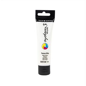 Daler Rowney SYSTEM3 Acrylfarbe, 59 ml, Titanweiß Daler Rowney SYSTEM3 Acrylfarbe, 59 ml, Titanweiß