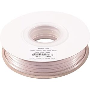 Creative Satinband 3mmx100m Beige, Schleifenband, Dekoband, Bänder zum Basteln, Stoffbänder für Hochzeit, Taufe Und Geburtstagsgeschenke, Braun Creative Satinband 3mmx100m Beige, Schleifenband, Dekoband, Bänder zum Basteln, Stoffbänder für Hochzeit, Taufe Und Geburtstagsgeschenke, Braun