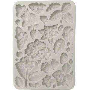 Stamperia Silicon Mould A5 for Scrapbooking, Bullet Journals and More, Non-Stick Surface, Suitable for Air-Dry Clay, Resin and More, Perfect for Crafts and Gifting (Hidden Grove, Strawberries) Stamperia Silicon Mould A5 for Scrapbooking, Bullet Journals and More, Non-Stick Surface, Suitable for Air-Dry Clay, Resin and More, Perfect for Crafts and Gifting (Hidden Grove, Strawberries)