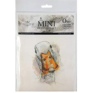 ITD Collection Mini Reispapier Kreatives Set 14,8 x 14,8 cm (6 Blätter), Decoupage Reispapiere für Basteln, Papier zum Dekoration, Mehrfarbig (RSM002) ITD Collection Mini Reispapier Kreatives Set 14,8 x 14,8 cm (6 Blätter), Decoupage Reispapiere für Basteln, Papier zum Dekoration, Mehrfarbig (RSM002)
