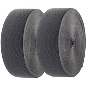 TUKA-i-AKUT Gummiband 80 Meter x 100 mm Breit, Elastisches Band Elastische Gummiband für Nähen/Haushalt/DIY/Handwerk Kleidung, Schwarz, 2x40M, TKB5092 Black-2X TUKA-i-AKUT Gummiband 80 Meter x 100 mm Breit, Elastisches Band Elastische Gummiband für Nähen/Haushalt/DIY/Handwerk Kleidung, Schwarz, 2x40M, TKB5092 Black-2X