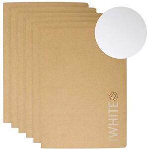ARTWAY Skizzenheft Umschlag aus Kraftpapier Recycling-Qualität 28 Seiten mit 130 g/m² A4 Weißes Papier 6 Stück SKU-AF4FD30A, Weiß ARTWAY Skizzenheft Umschlag aus Kraftpapier Recycling-Qualität 28 Seiten mit 130 g/m² A4 Weißes Papier 6 Stück SKU-AF4FD30A, Weiß