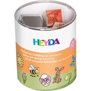 Heyda Motivstempel-Set "Fr¸hling", Klarsicht-Runddose VE = 1 Heyda Motivstempel-Set "Fr¸hling", Klarsicht-Runddose VE = 1