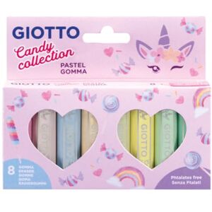 GIOTTO Radiergummi Candy Collection, 8 Stück in Pastellfarben GIOTTO Radiergummi Candy Collection, 8 Stück in Pastellfarben