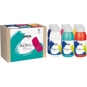 KREUL 17799 Triton Acrylic Liquid Set Modern Mix Colors 6 x 750 ml, Hochwertige Künstler-Acrylfarben in Studienqualität mit leicht fließendem Charakter, zum Mischen geeignet KREUL 17799 Triton Acrylic Liquid Set Modern Mix Colors 6 x 750 ml, Hochwertige Künstler-Acrylfarben in Studienqualität mit leicht fließendem Charakter, zum Mischen geeignet
