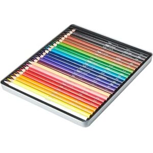 Amazon Basics Buntstifte in Blechdose, 24 Stück, Farblich sortiert Amazon Basics Buntstifte in Blechdose, 24 Stück, Farblich sortiert